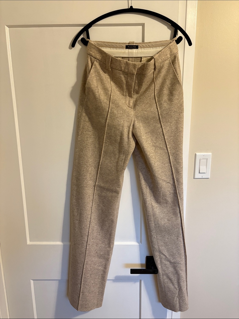 High waisted wool Massimo Dutti Trousers